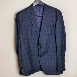Men's Ted Baker Jay Plaid Suit Jacket Blue 42R